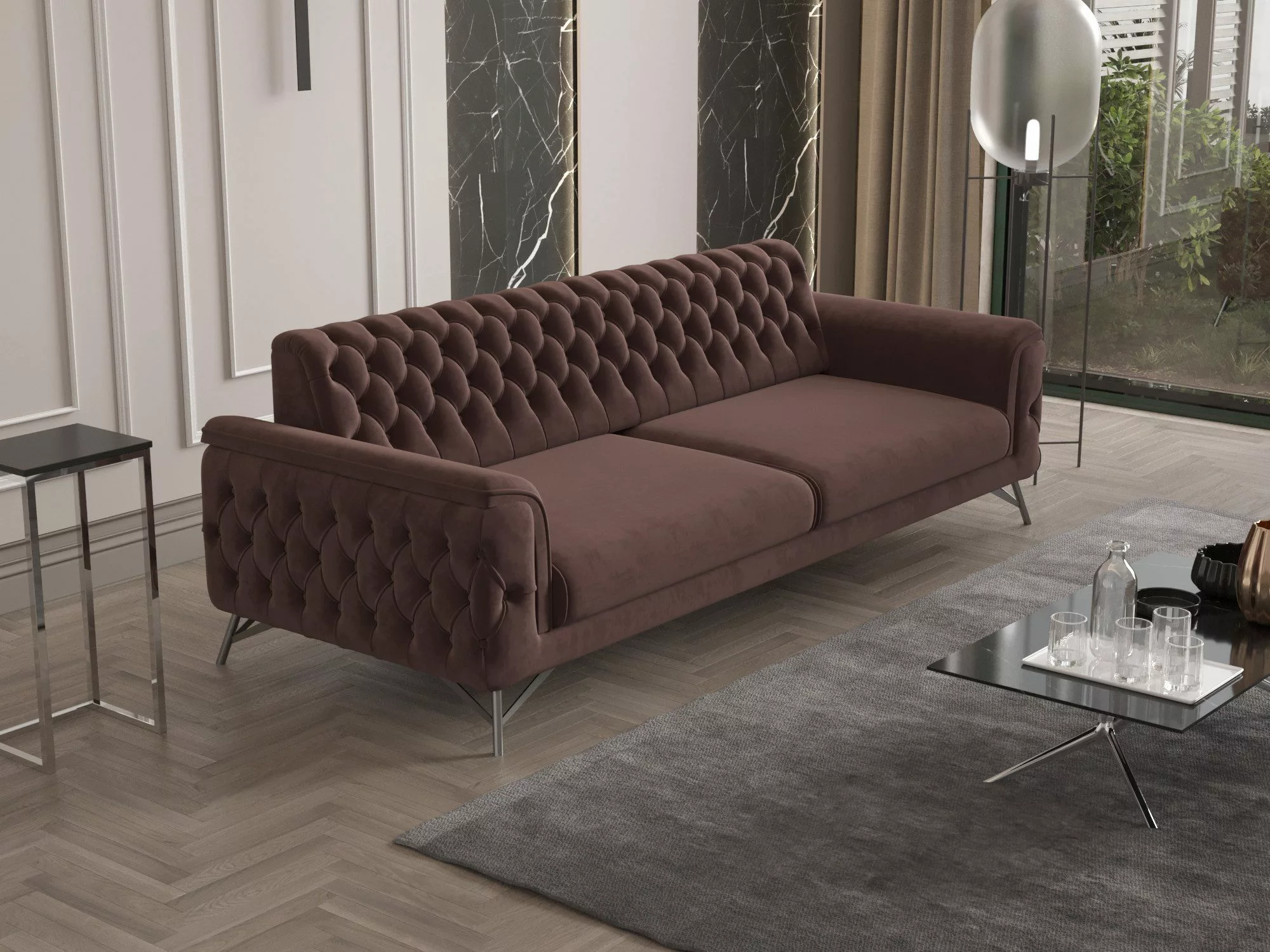 Möbeldreams Sofa Alina Living Kombi-Set Chesterfield günstig online kaufen