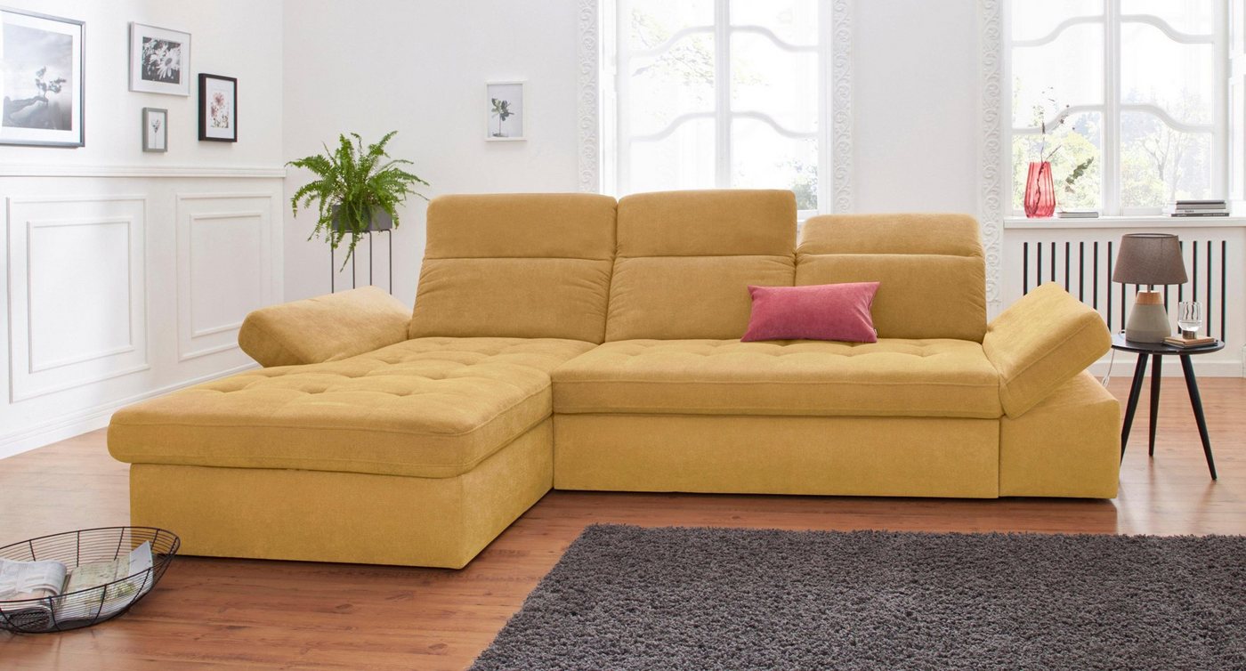 sit&more Ecksofa "Stardust L-Form", wahlweise mit Bettfunktion und Bettkast günstig online kaufen