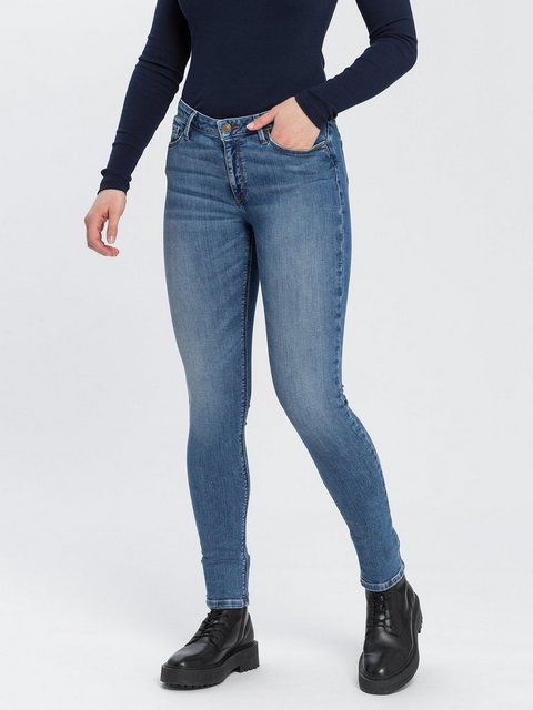 Cross Jeans Damen Jeans Alan - Skinny Fit - Blau - Sky Blue Used günstig online kaufen