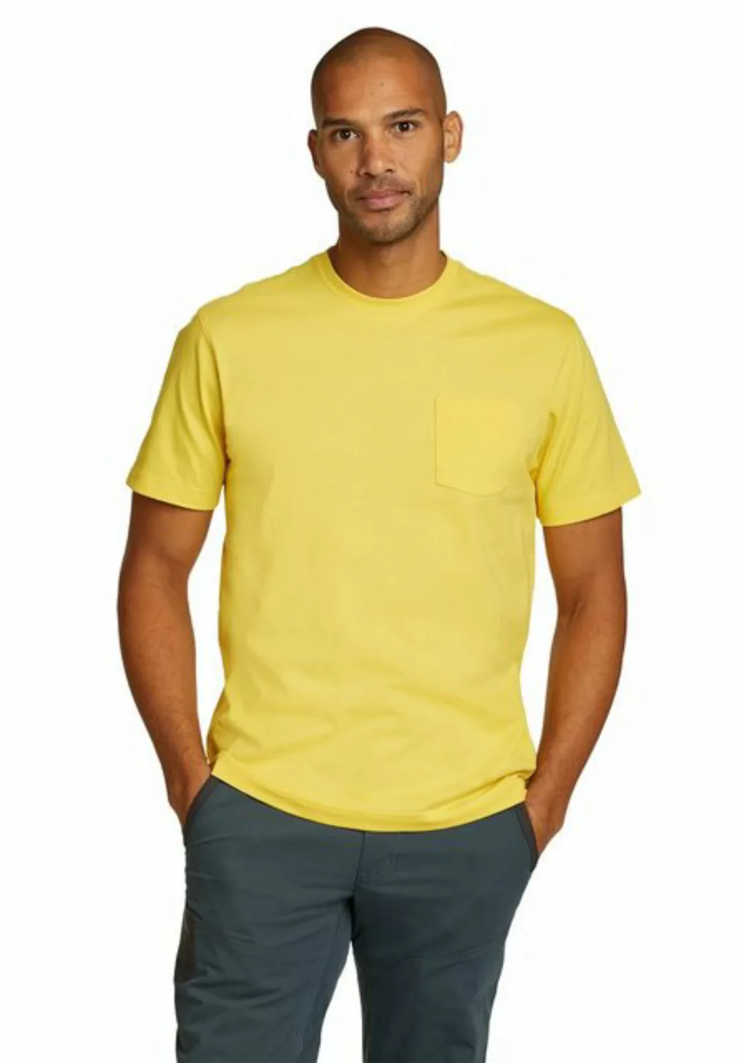Eddie Bauer T-Shirt Legend Wash Pro Shirt 100% Baumwolle - Kurzarm mit Tasc günstig online kaufen