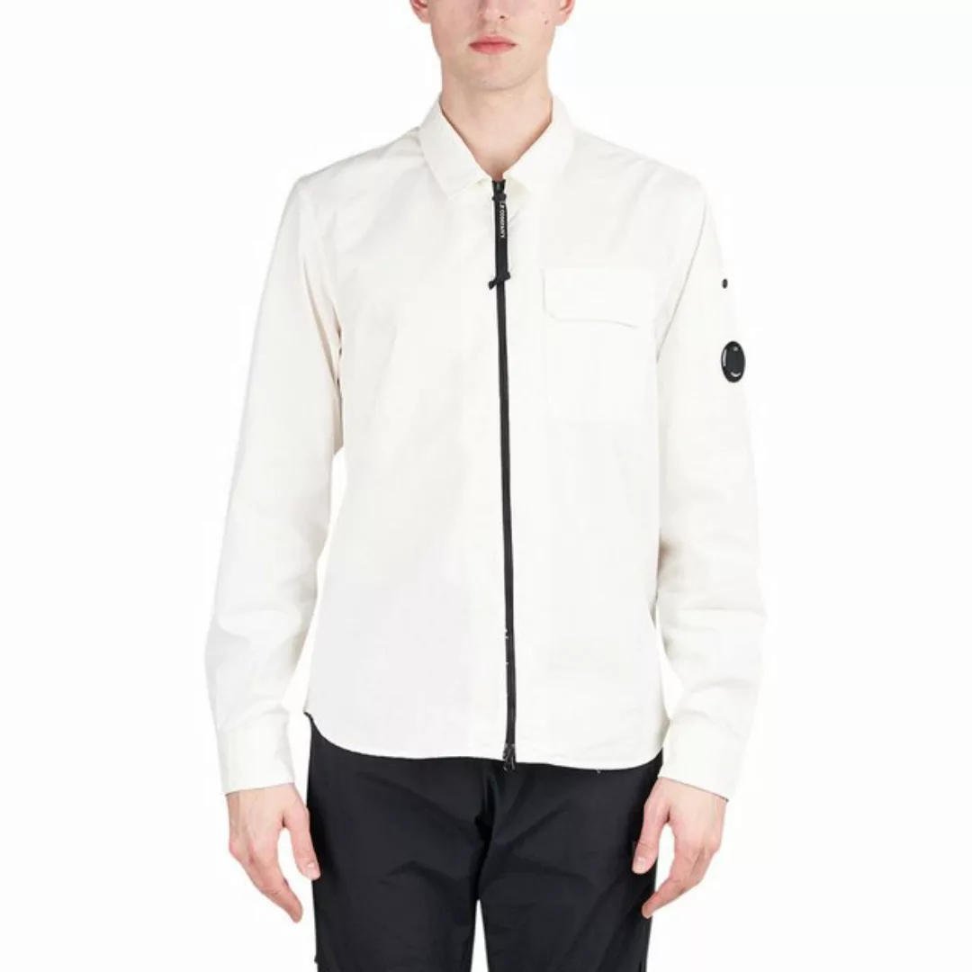 C.P. Company Sommerjacke C.P. Company Gabardine Zipped Shirt (Weiß) günstig online kaufen