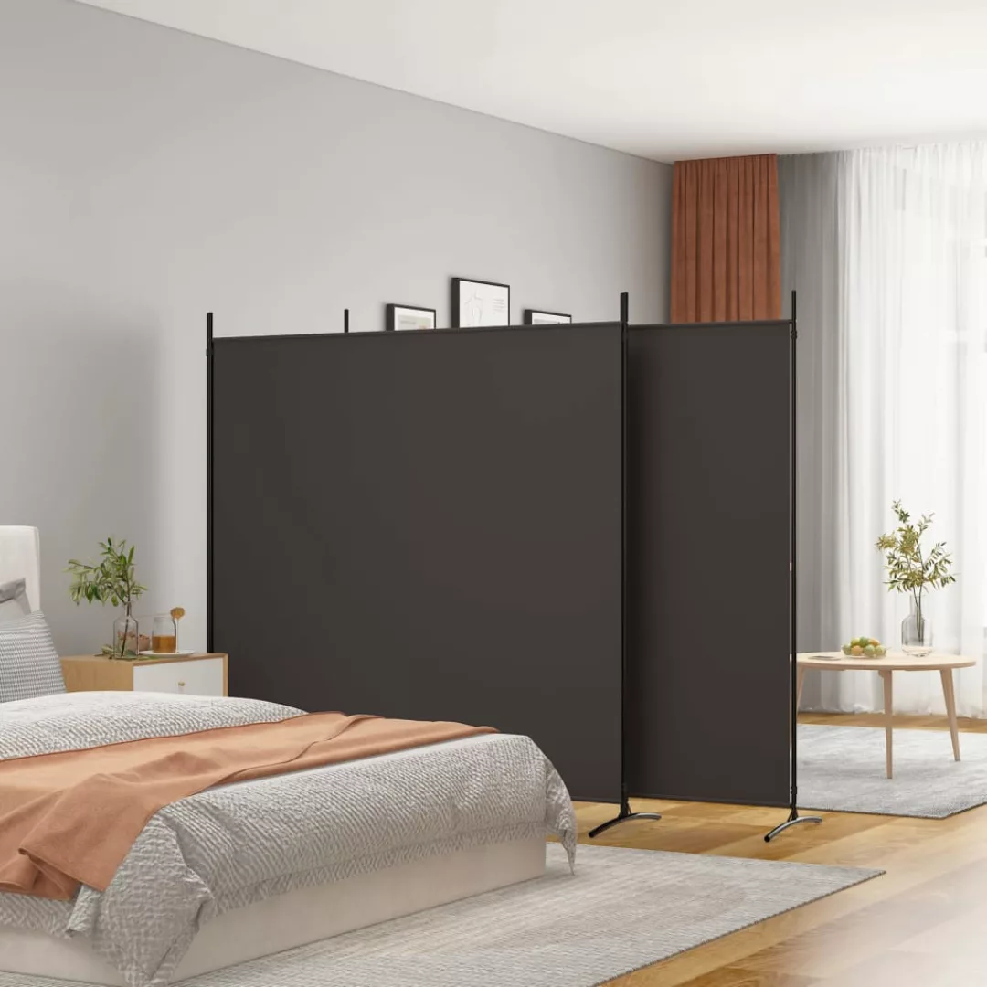 Vidaxl 3-tlg. Paravent Braun 525x180 Cm Stoff günstig online kaufen