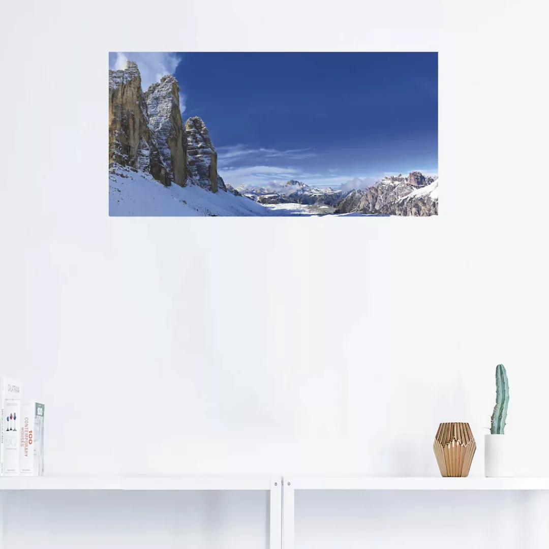 Artland Wandbild "Drei Zinnen Umrundung in den Dolomiten", Himmel, (1 St.), günstig online kaufen