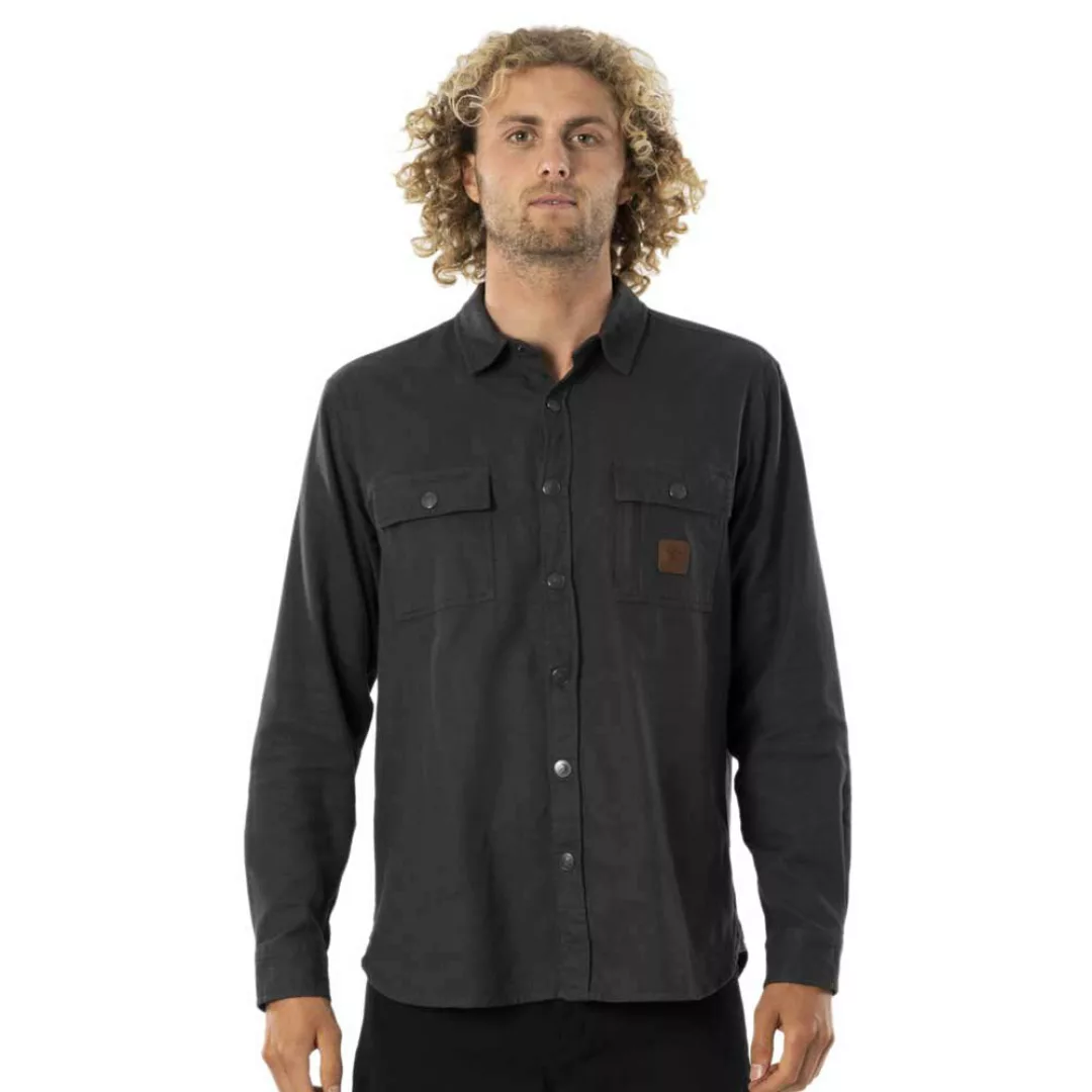 Rip Curl Searchers Flannel Langarm Hemd M Washed Black günstig online kaufen