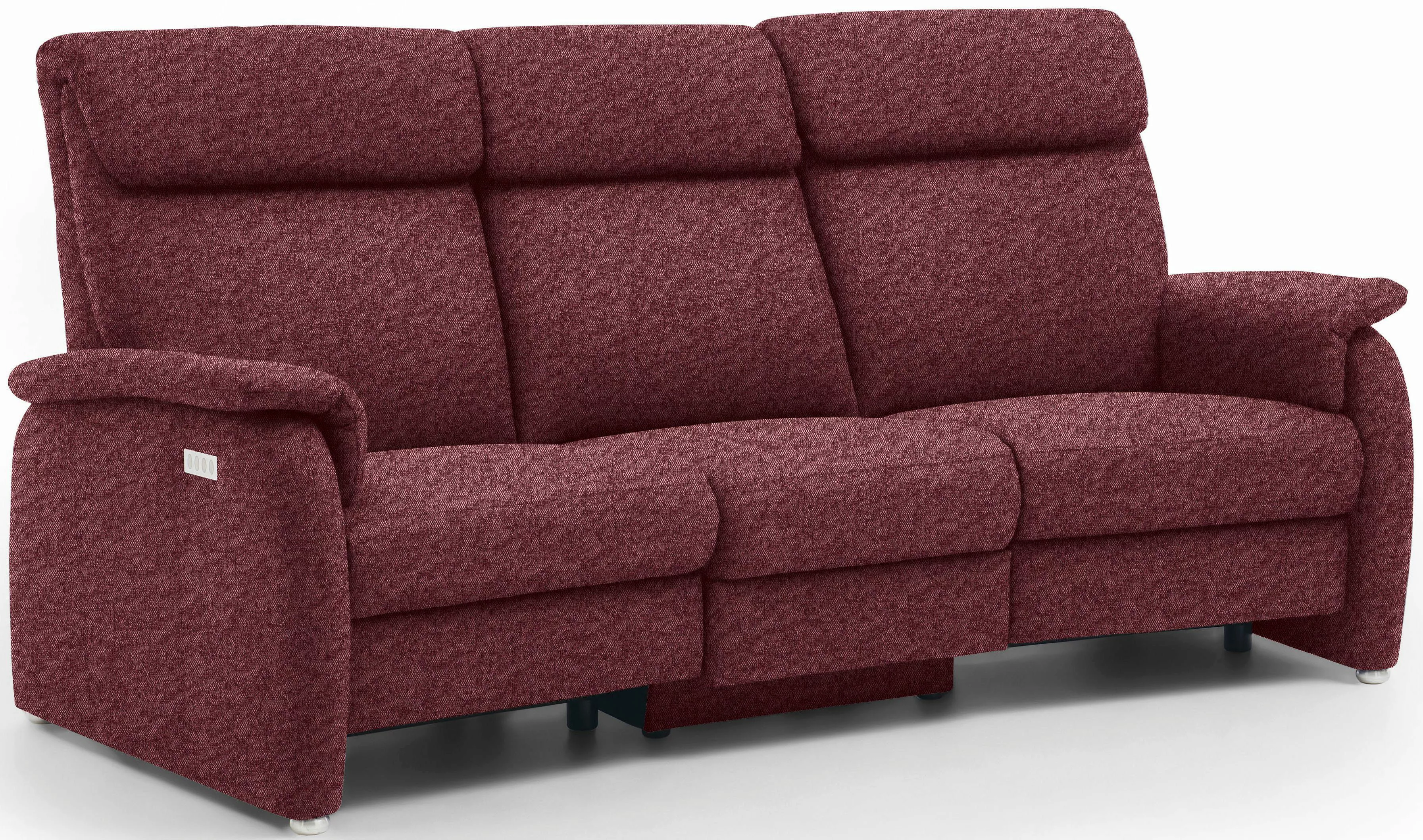 Home affaire 3-Sitzer "Turin mit Steckdose und USB-Port auch in Easy care-B günstig online kaufen