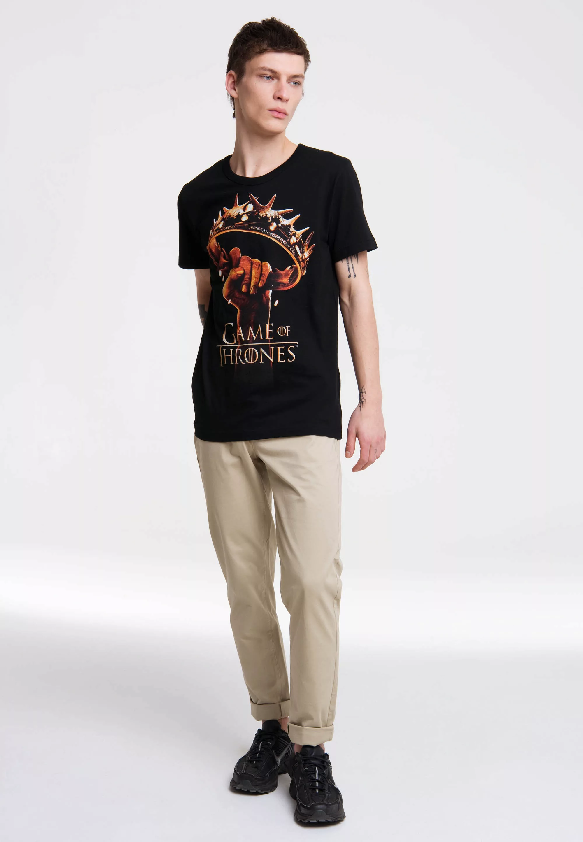 LOGOSHIRT T-Shirt "Game of Thrones - Krone", mit Game Of Thrones-Frontprint günstig online kaufen