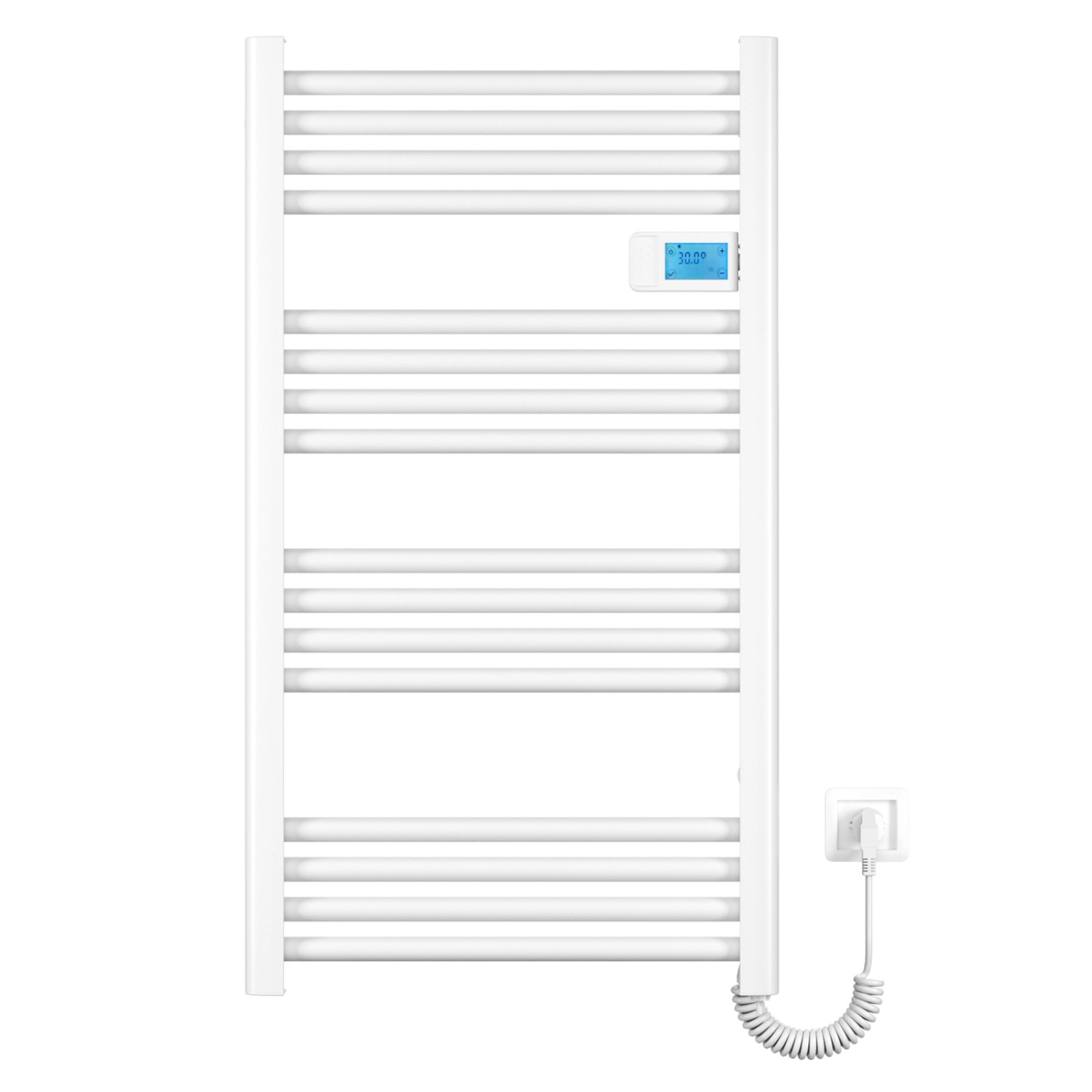 Emke Handtuchwärmer Elektrisch 96x54cm 500W Weiß Heizkörper mit Thermostat günstig online kaufen