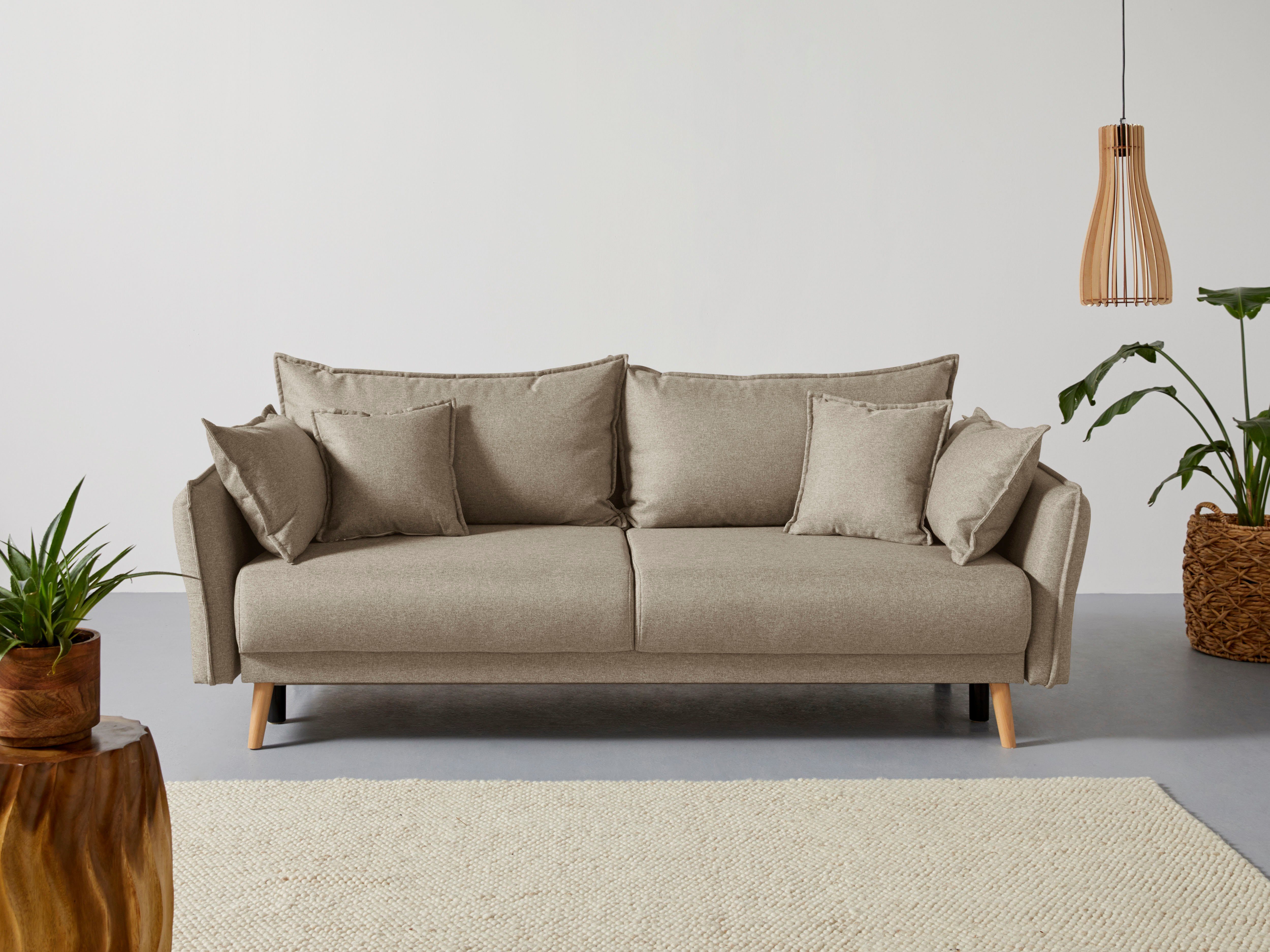 Home affaire Schlafsofa "Granbo", incl. Bettfunktion und Bettkasten, Federk günstig online kaufen