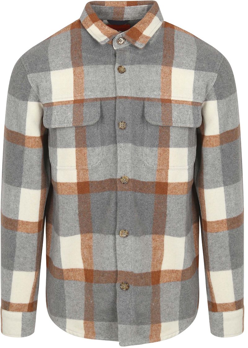 Suitable Overshirt August Wool Blend Grau - Größe M günstig online kaufen