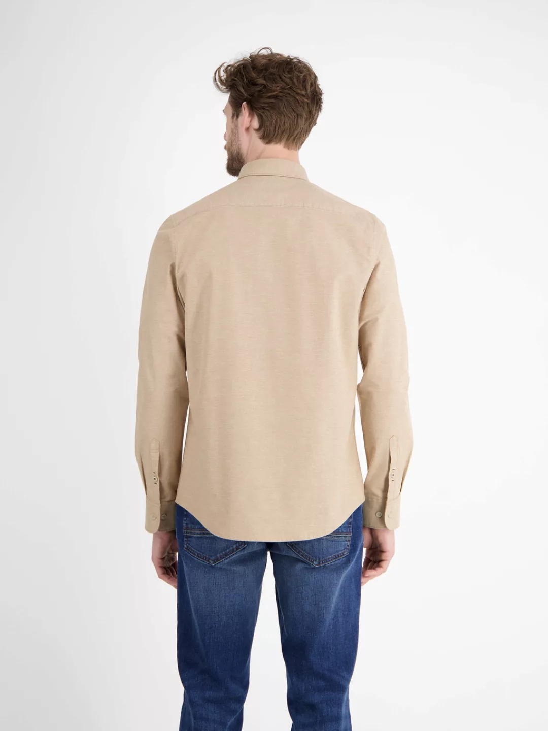 LERROS Langarmhemd "LERROS Oxfordhemd mit Stretchanteil" günstig online kaufen