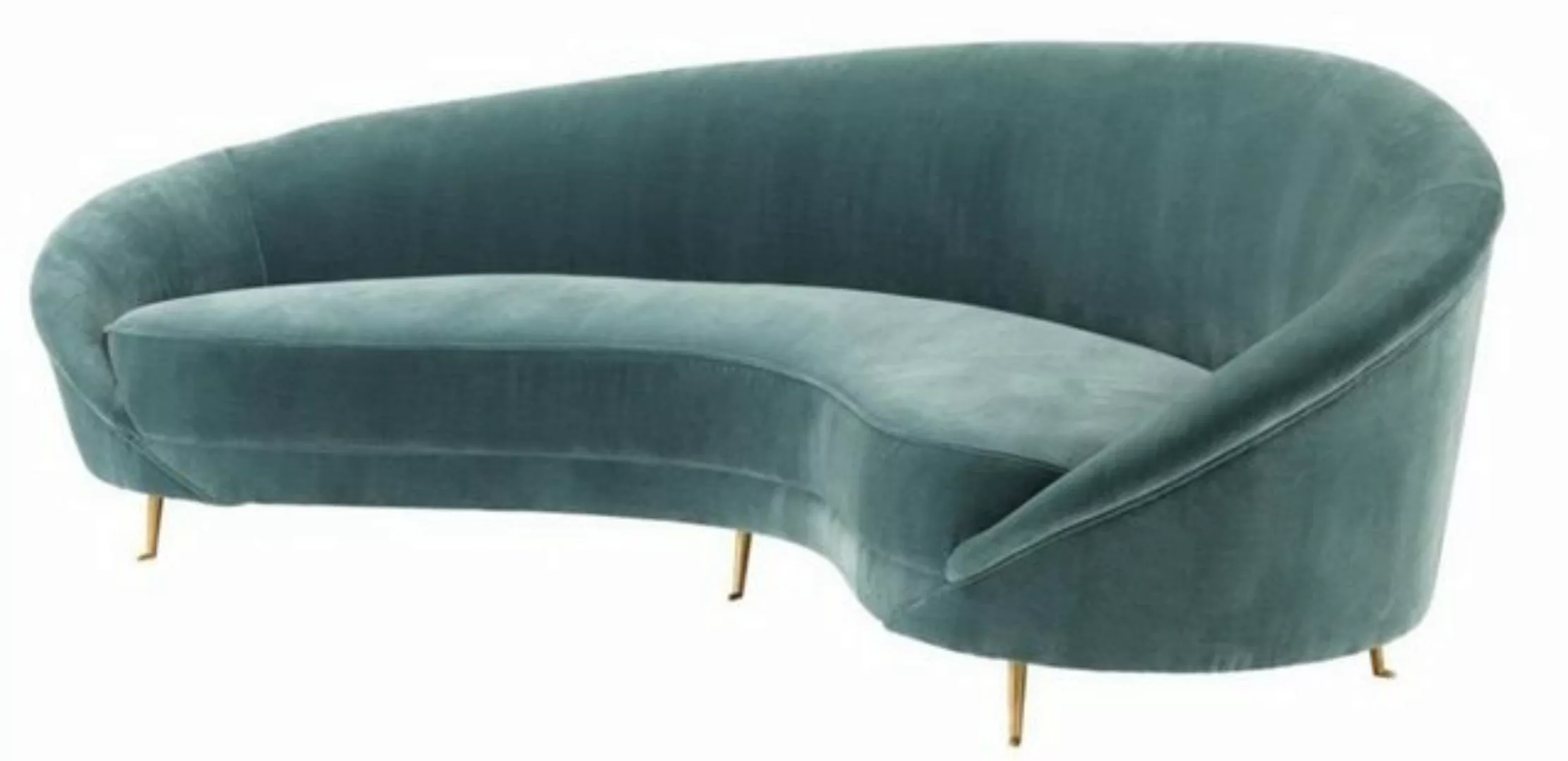 Casa Padrino Sofa Designer Sofa Dunkeltürkis 245 x 87 x H. 79 cm - Limited günstig online kaufen