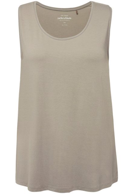 Ulla Popken Longtop Top Classic Fit Rundhals Stretch breite Träger günstig online kaufen