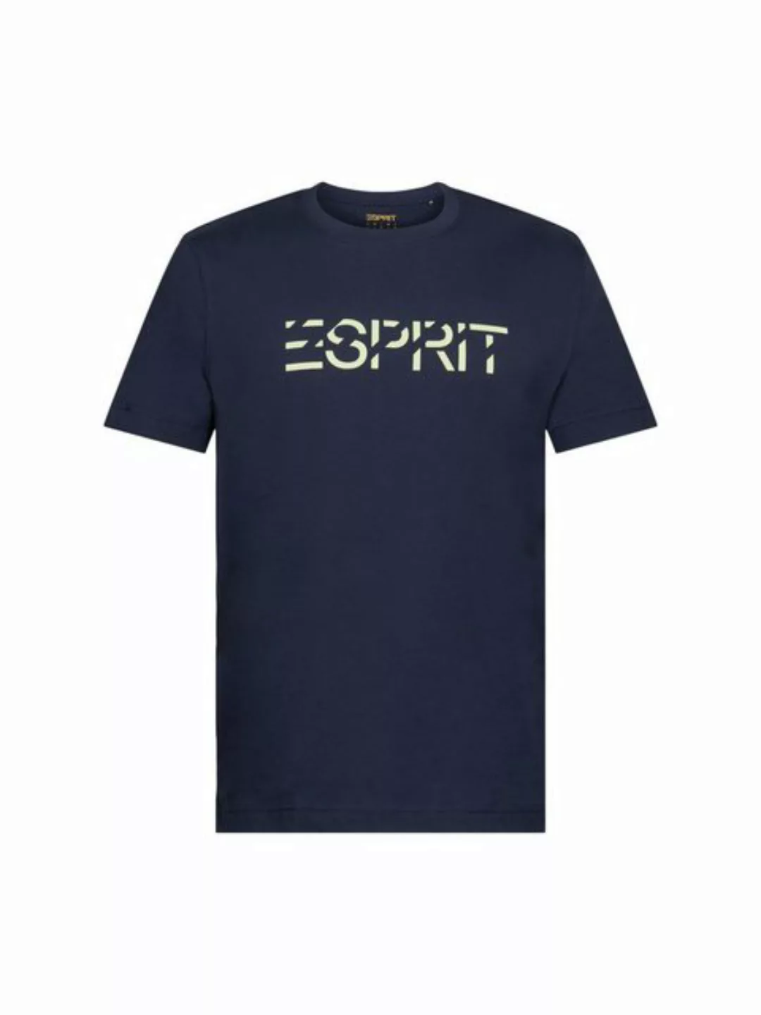 Esprit T-Shirt Logo-T-Shirt aus Baumwolljersey (1-tlg) günstig online kaufen