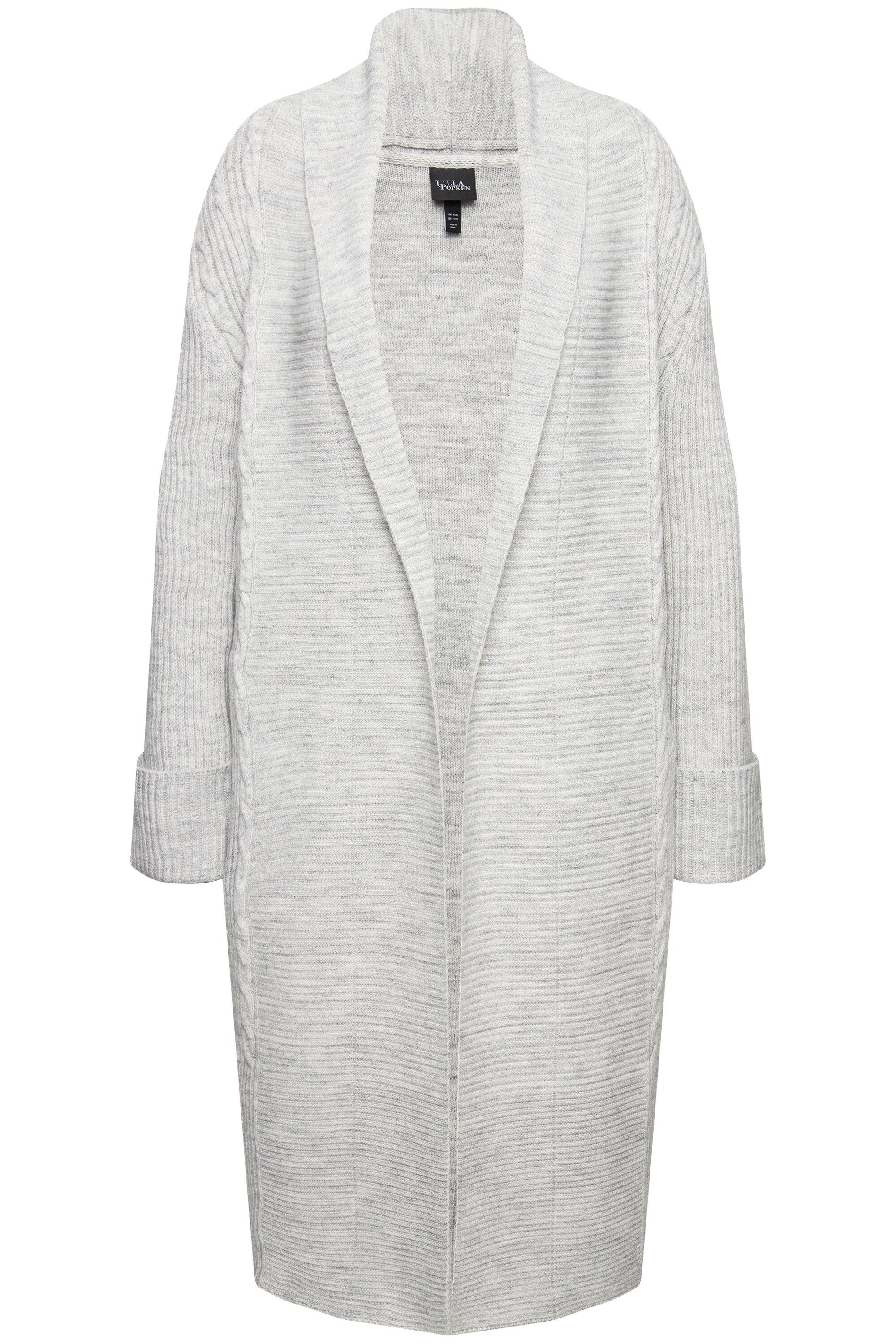 Ulla Popken Strickjacke Long-Strickjacke meliert offene günstig online kaufen