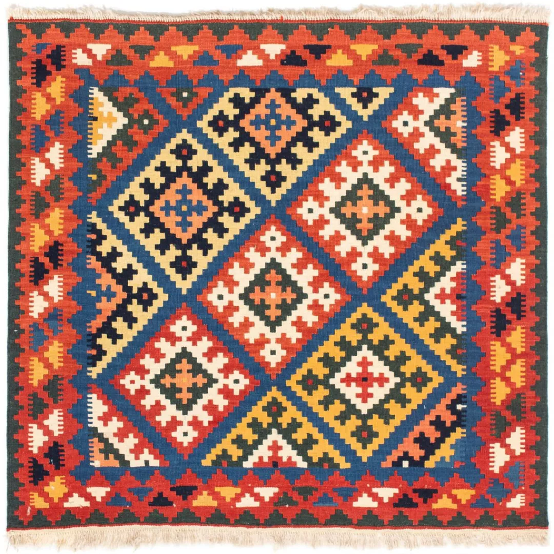 morgenland Wollteppich »Kelim - Oriental quadratisch - 104 x 100 cm - dunke günstig online kaufen