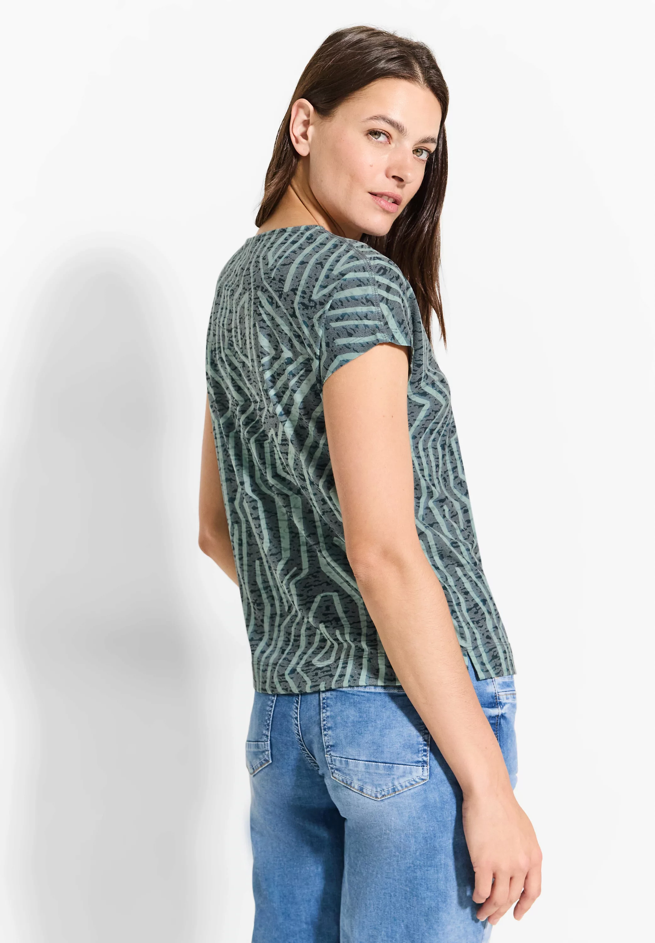 Cecil Print-Shirt mit All-Over Print günstig online kaufen