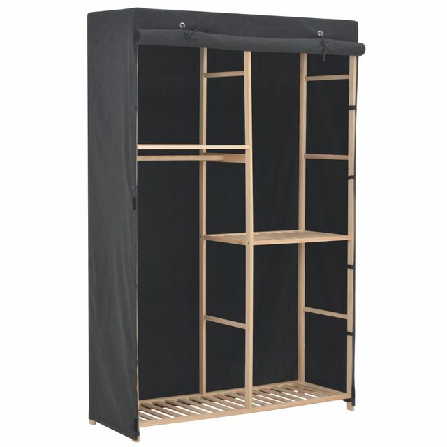 vidaXL Kleiderschrank 3-stufiger Kleiderschrank Grau 110 x 40 x 170 cm Stof günstig online kaufen