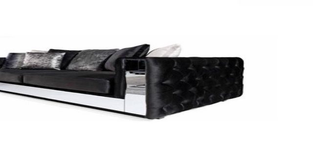 Xlmoebel Sofa Moderne 3-Sitzer Chesterfield Wohnzimmer Couch mit Textilbezu günstig online kaufen