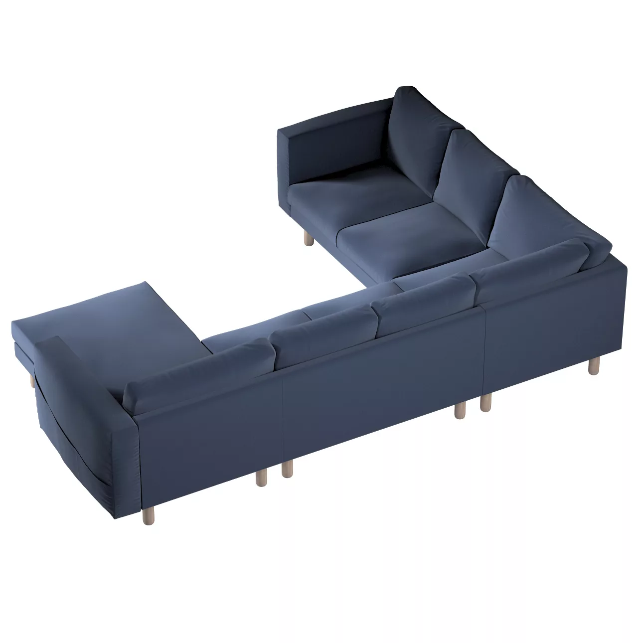 Bezug für Norsborg 5-Sitzer Ecksofa mit Recamiere, dunkelblau, Norsborg Bez günstig online kaufen