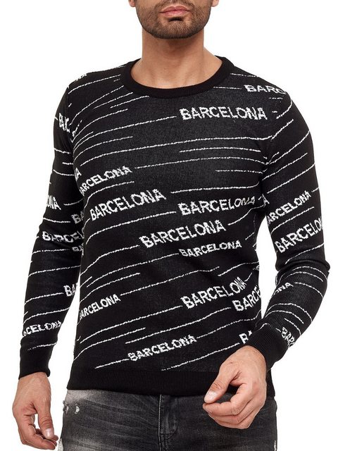 RedBridge Strickpullover Herren Strickpullover Pullover Striped Barcelona S günstig online kaufen