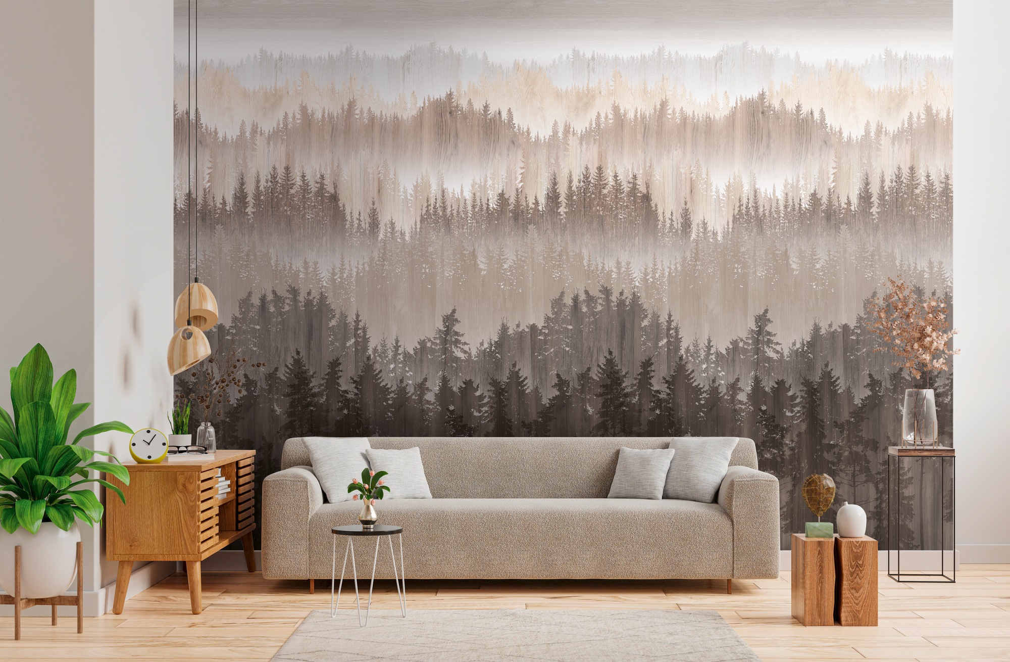 AS-Creation Fototapete Vlies Wald Braun-Beige günstig online kaufen