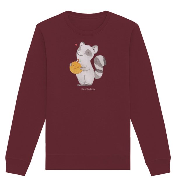 Mr. & Mrs. Panda Longpullover Größe XXL Waschbär Kürbis - Burgundy - Gesche günstig online kaufen