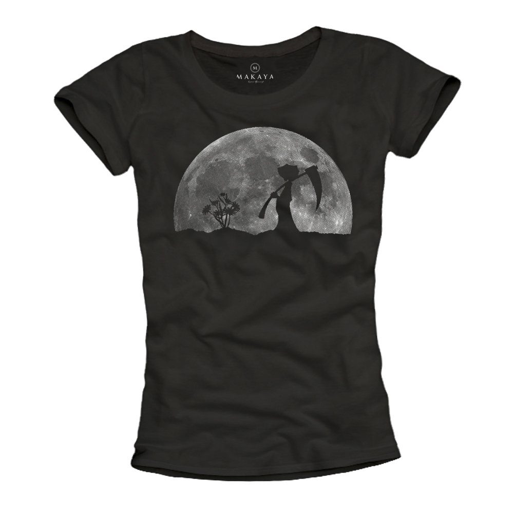 MAKAYA T-Shirt Damen Sommer Top Motiv günstig online kaufen
