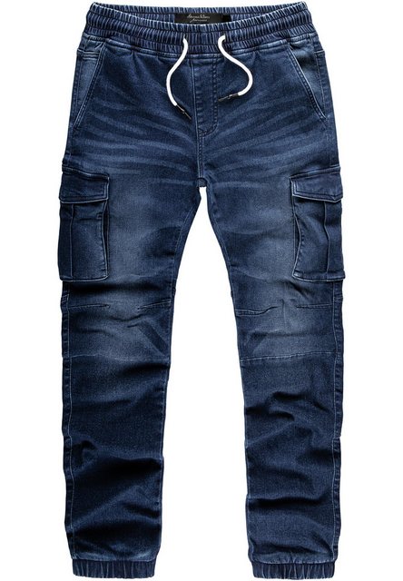 Amaci&Sons Cargojeans ALSIP Sweathose im Denim Look Herren Sweathose in Str günstig online kaufen