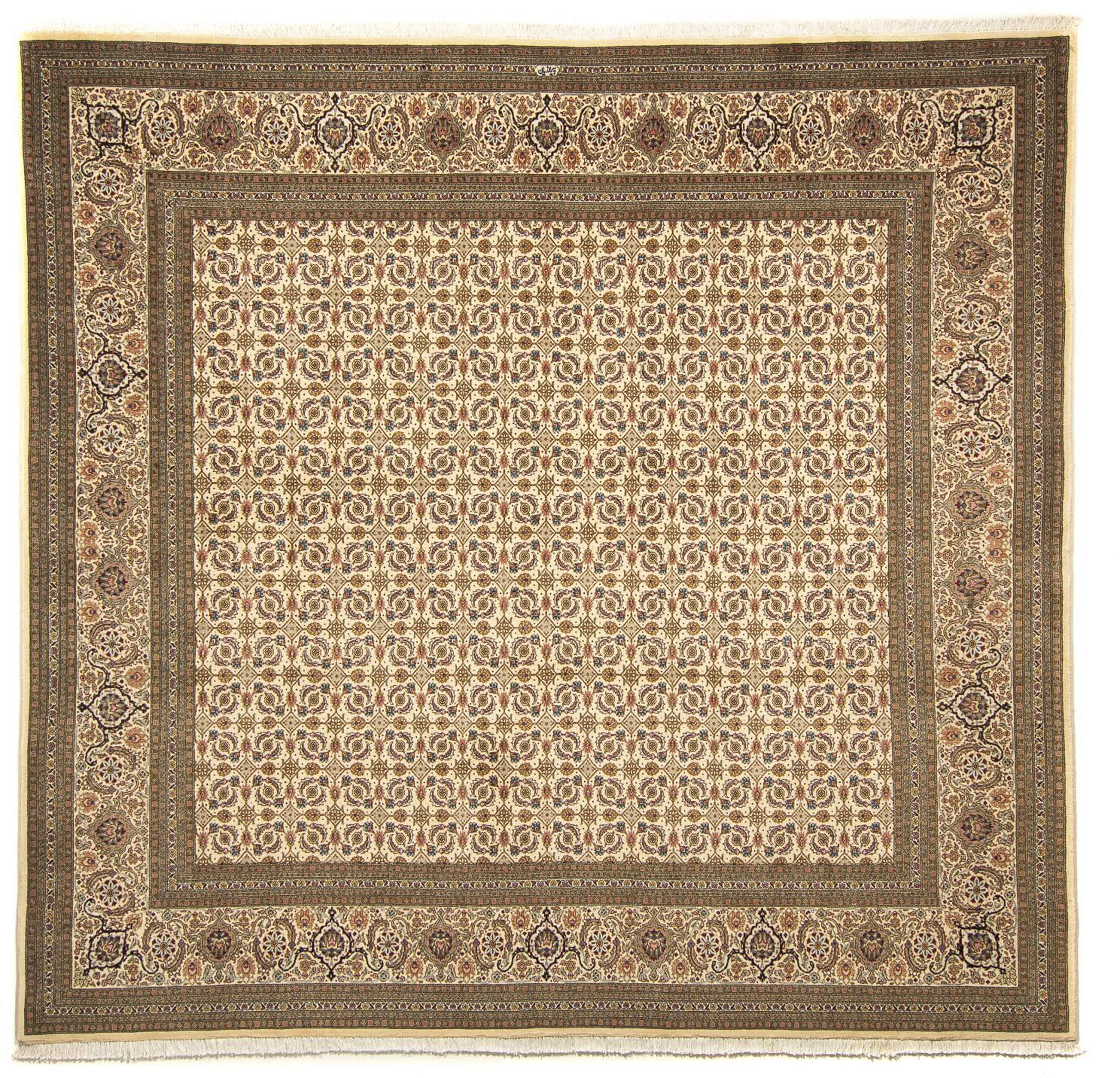 morgenland Orientteppich »Perser - Täbriz quadratisch - 248 x 243 cm - beig günstig online kaufen
