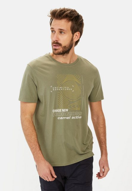 camel active Print-Shirt aus Organic Cotton günstig online kaufen