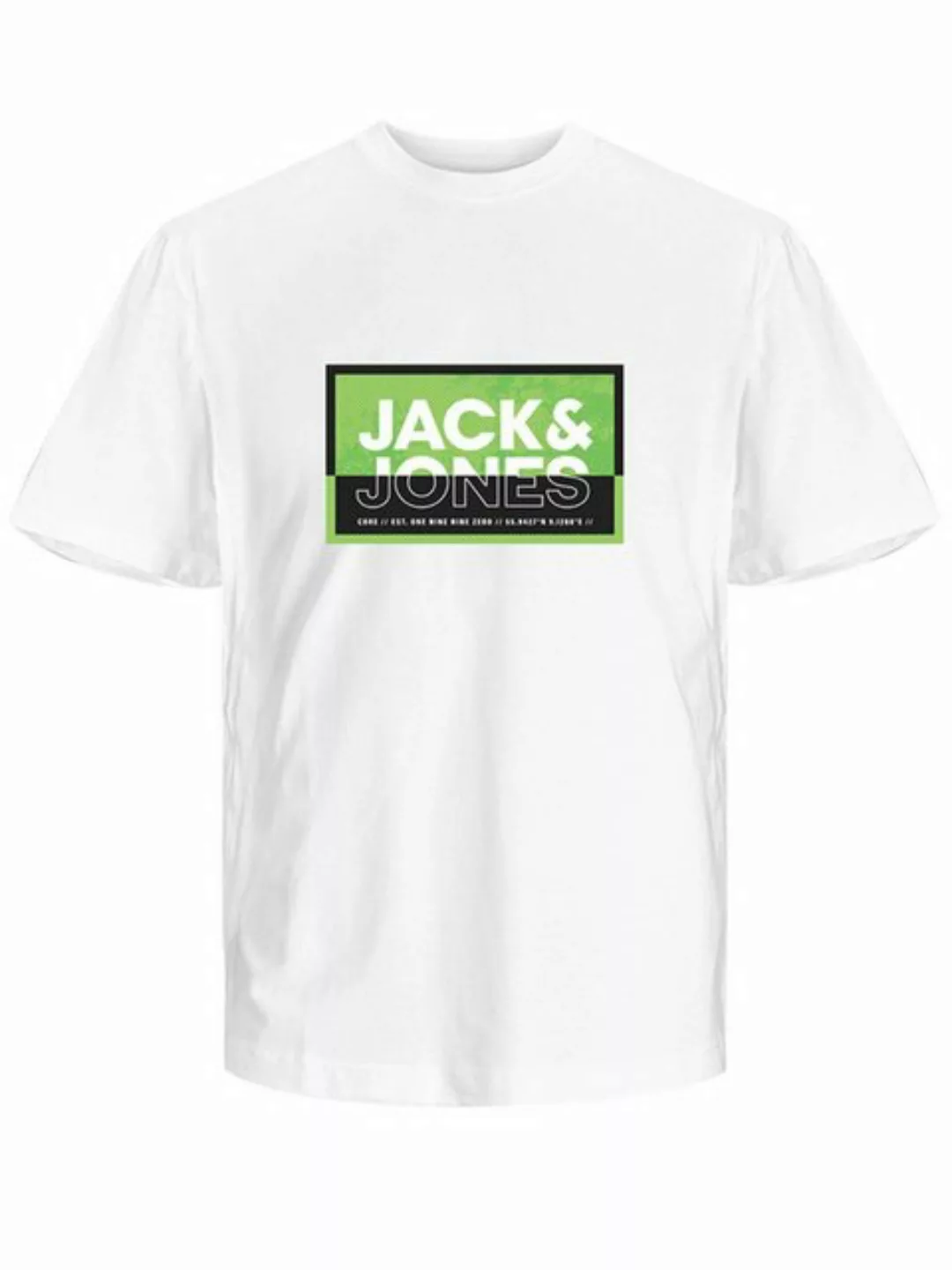 Jack & Jones T-Shirt JCOLOGAN SUMMER PRINT TEE CREW NECK FST günstig online kaufen