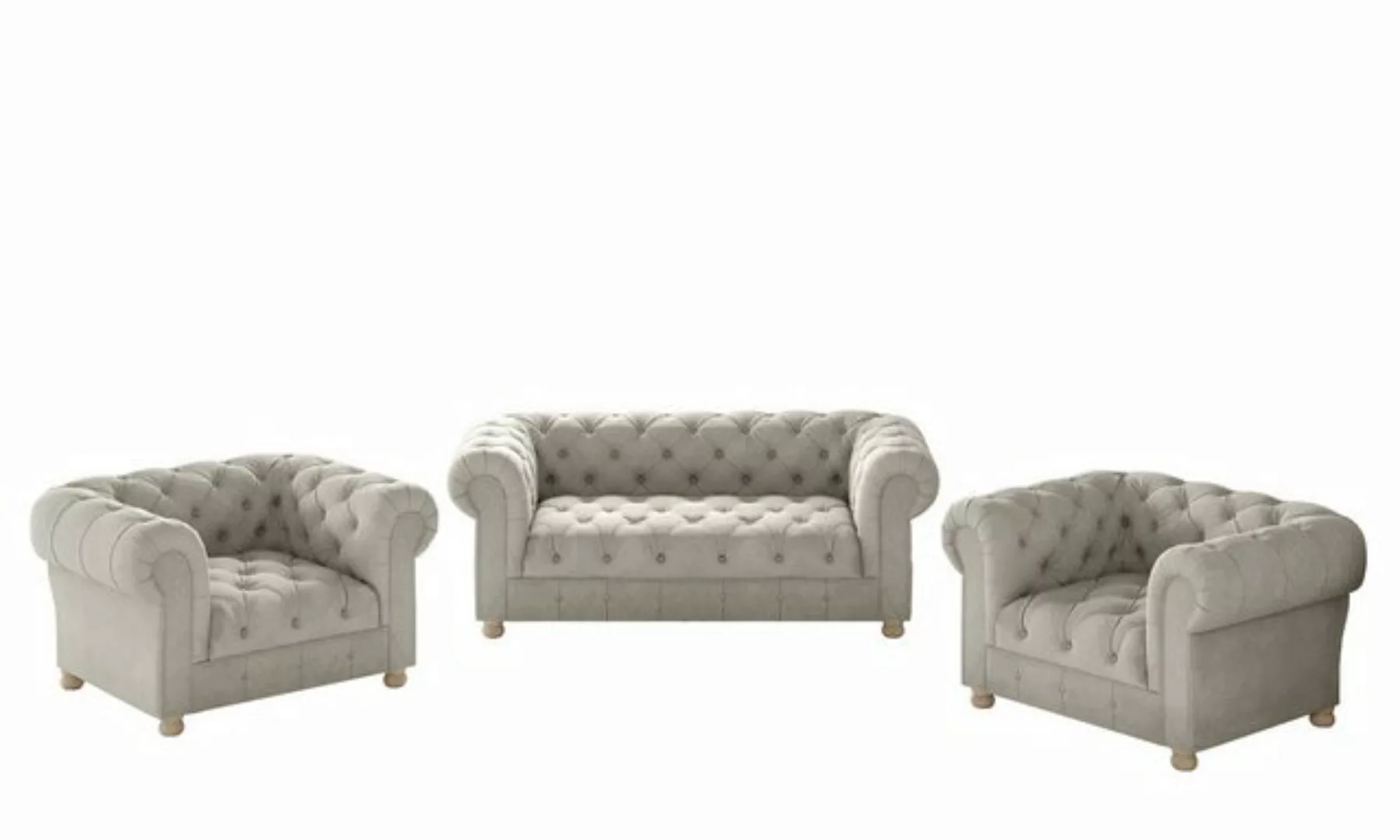 Kaiser Möbel Chesterfield-Sofa 2+1+1 Sofagarnitur, elegant, klassisch, in e günstig online kaufen