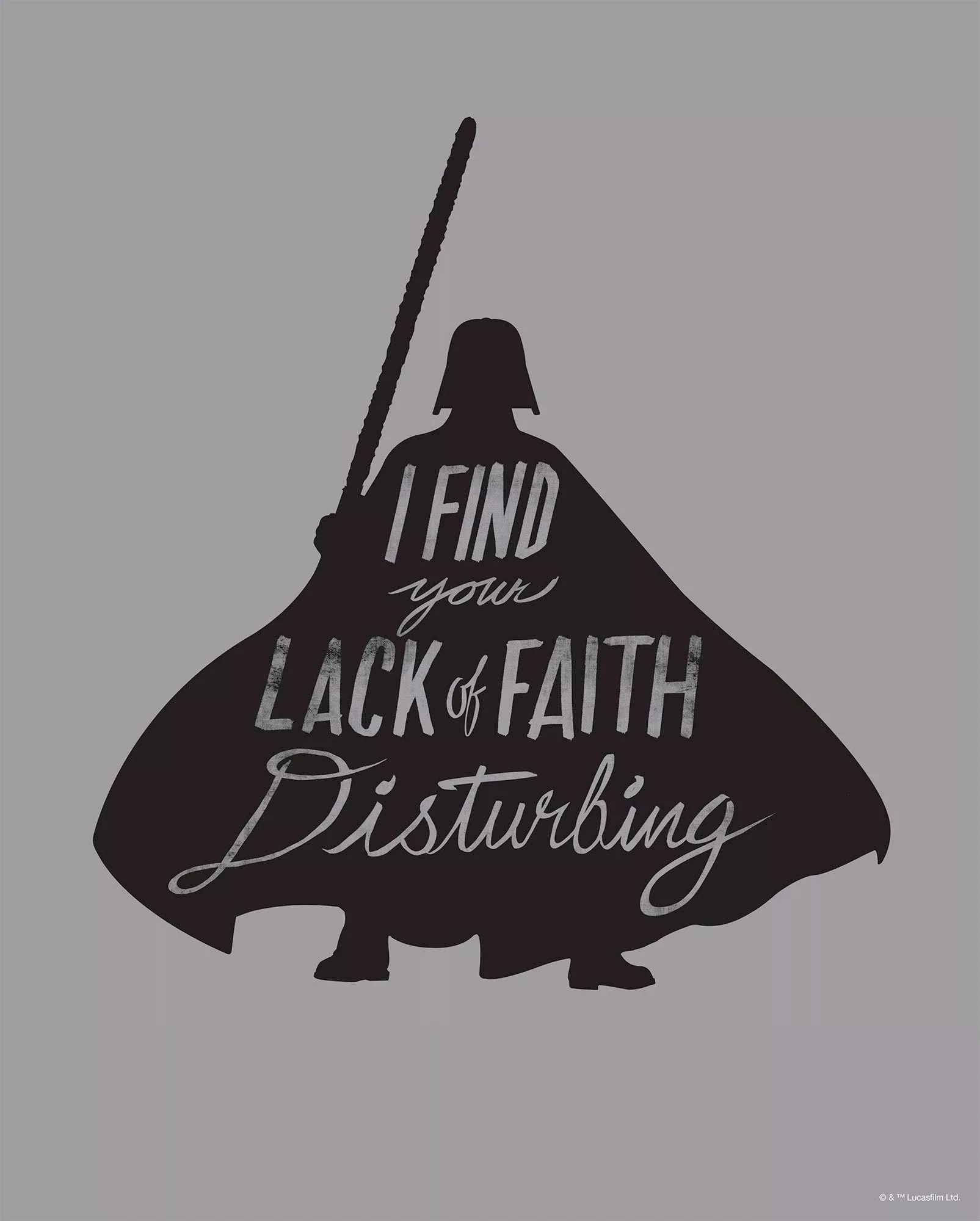 Komar Wandbild "Star Wars Silhouette Quotes Vader", (1 St.), Kinderzimmer, günstig online kaufen