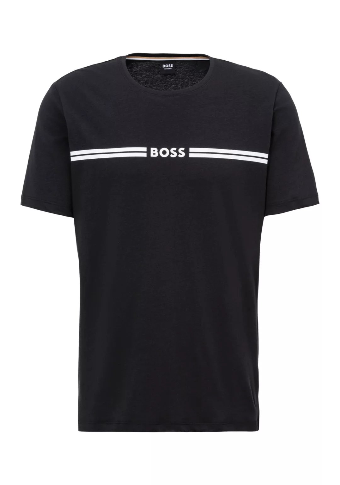 BOSS Pyjamaoberteil, mit Logoschriftzug günstig online kaufen