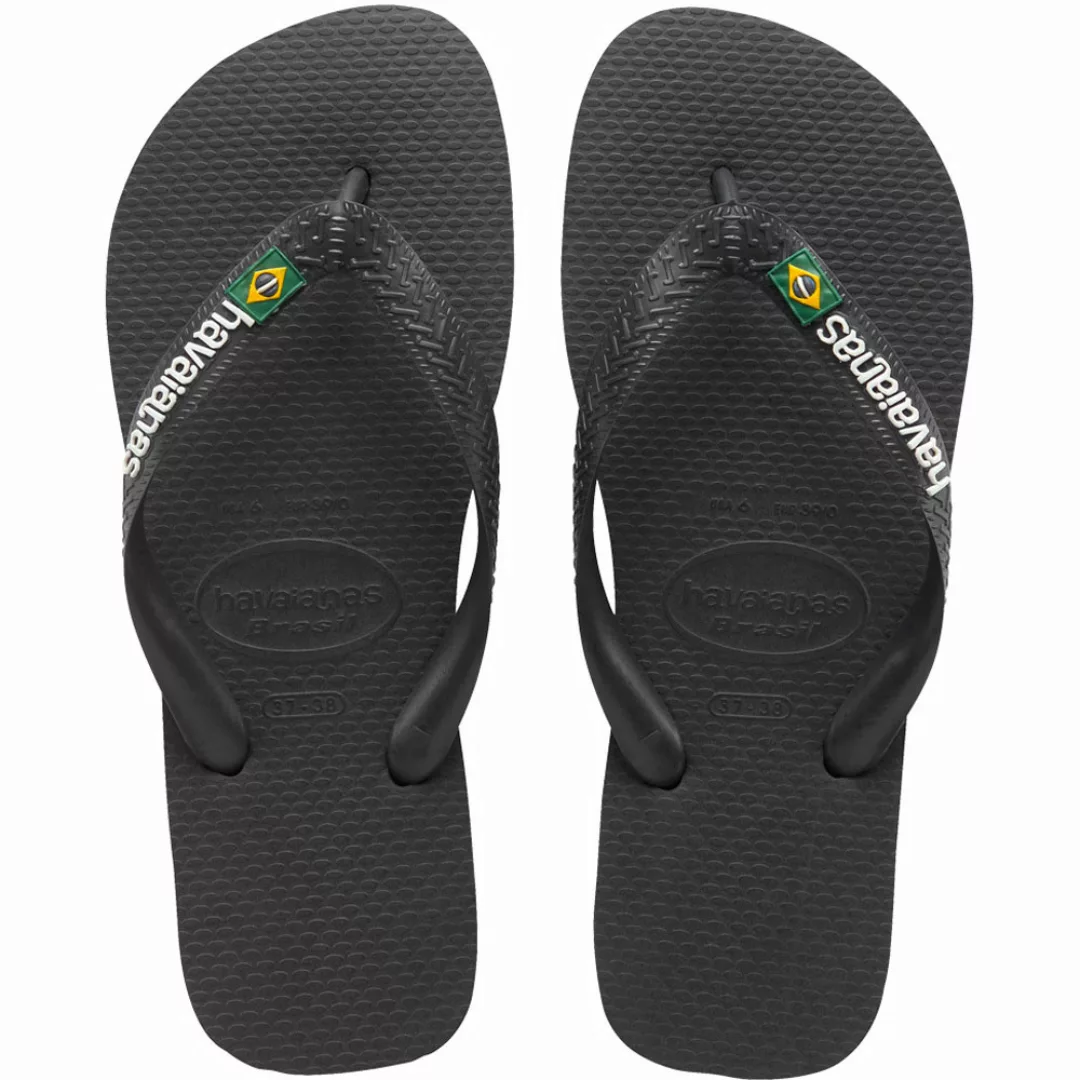 Havaianas Brasil Logo Zehentrenner Black günstig online kaufen