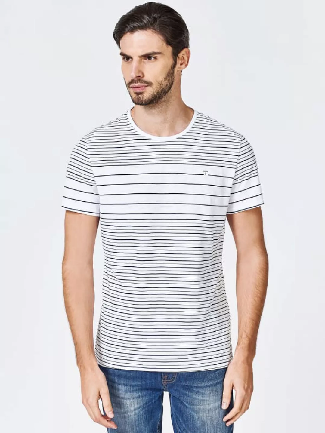 T-Shirt Streifenmuster günstig online kaufen