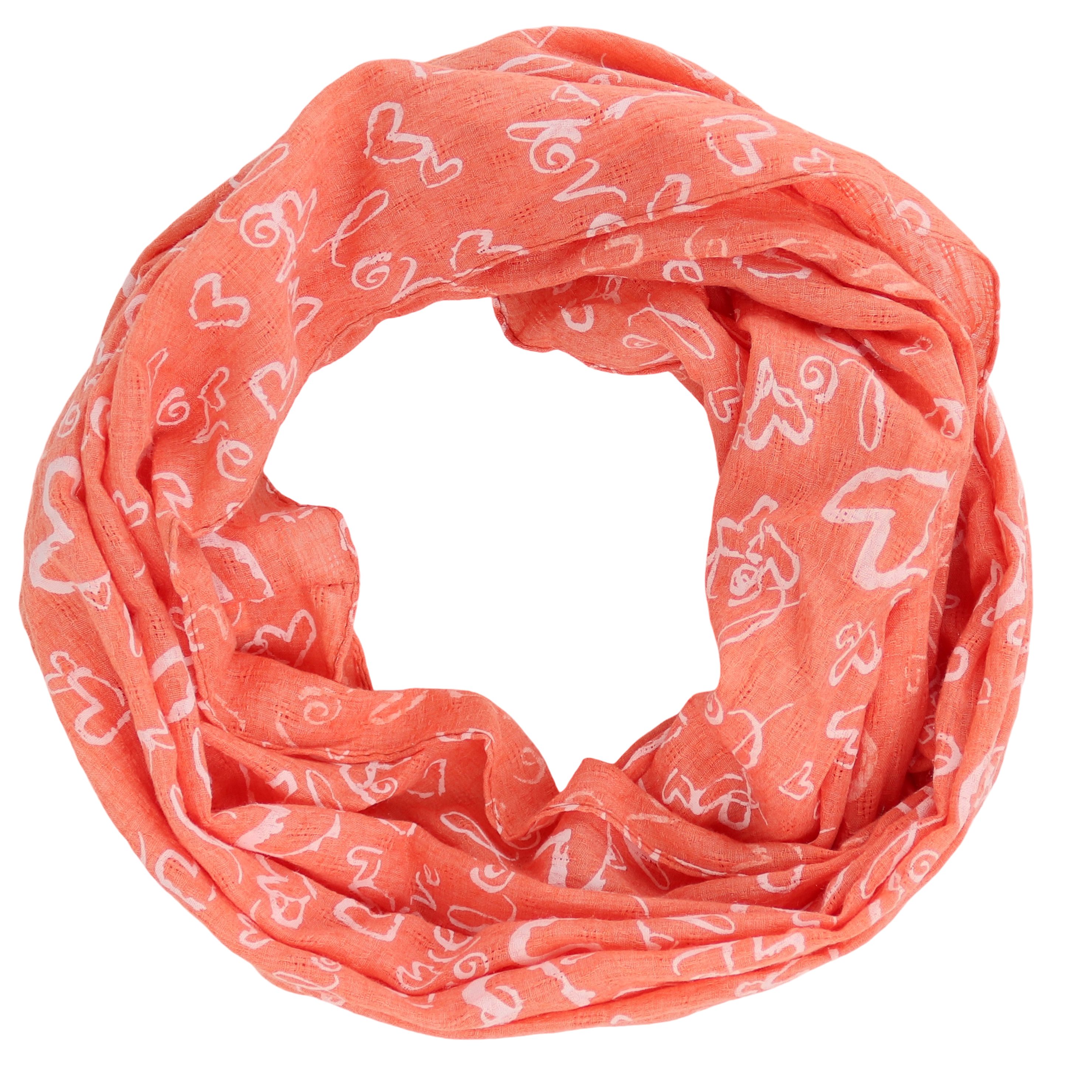 MIRROSI Loop Damen Schal mit Love günstig online kaufen