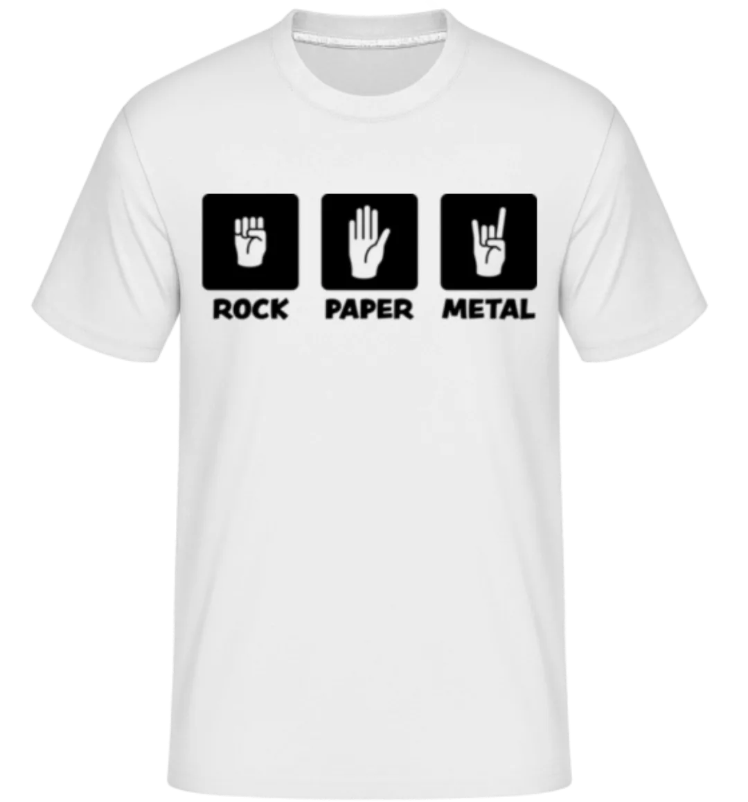 Rock Paper Metal · Shirtinator Männer T-Shirt günstig online kaufen