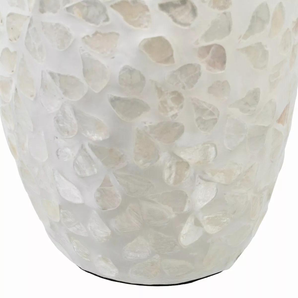 Vase Beige Perlmutt Holz Mdf 15 X 15 X 30 Cm günstig online kaufen