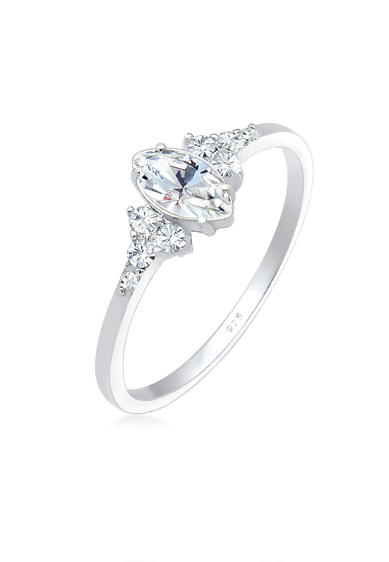 Elli Verlobungsring Marquise Design 925 Silber, günstig online kaufen