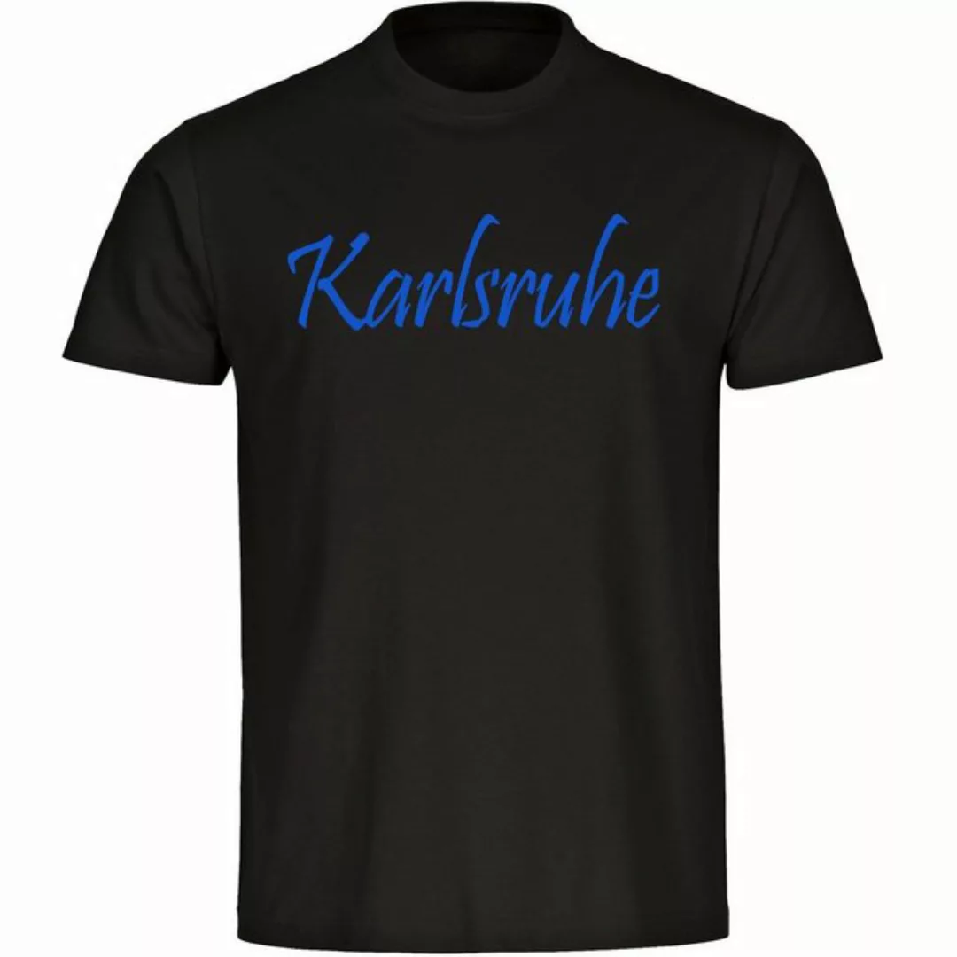 multifanshop T-Shirt Herren Karlsruhe - Schriftzug - Männer günstig online kaufen