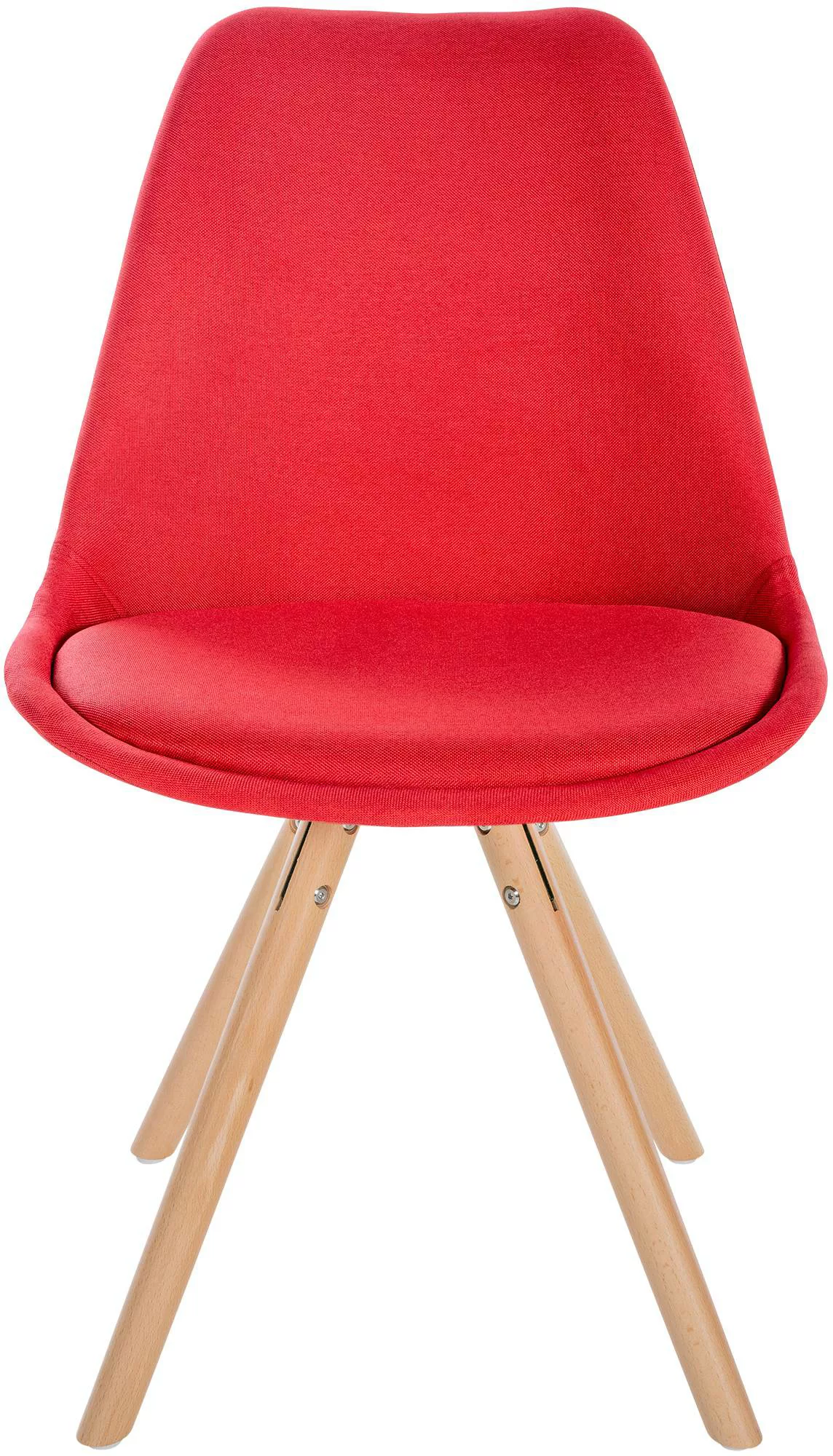 Stuhl Sofia Stoff Rund Rot günstig online kaufen