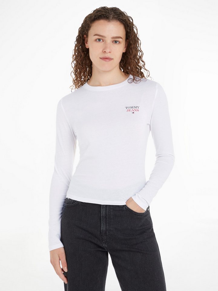 Tommy Jeans Langarmshirt TJW SLIM ESSENTIAL LOGO 2 LS mit Tommy Jeans Logo günstig online kaufen