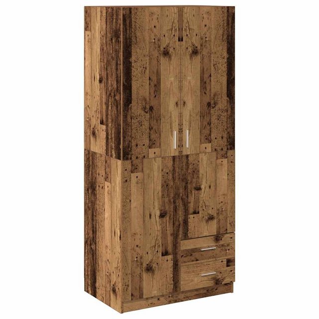 vidaXL Kleiderschrank Kleiderschrank Altholz-Optik 80x52x180 cm Holzwerksto günstig online kaufen