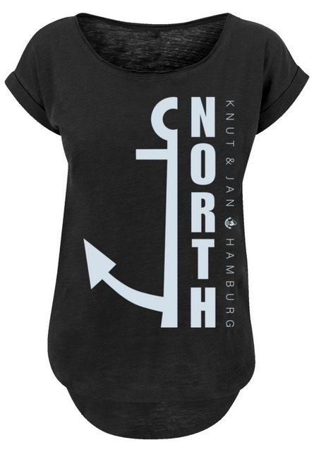 F4NT4STIC T-Shirt "North Anker Knut & Jan Hamburg Blau", Print günstig online kaufen