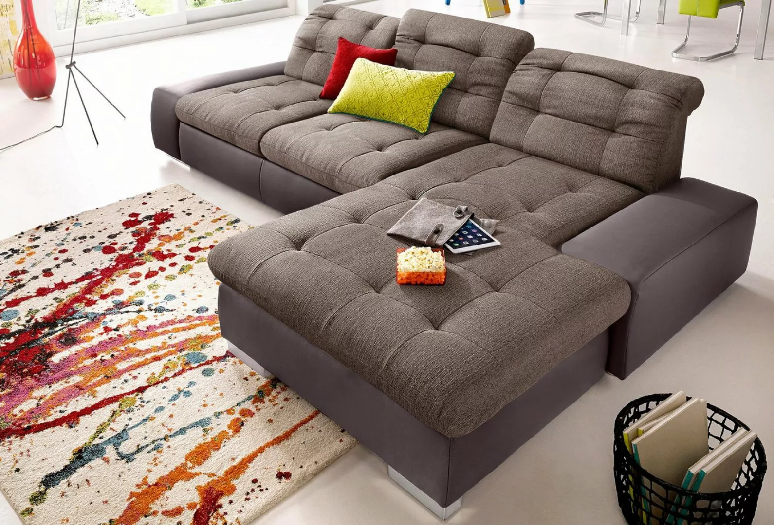 sit&more Ecksofa »Palomino L-Form«, wahlweise XL oder XXL und mit Bettfunkt günstig online kaufen