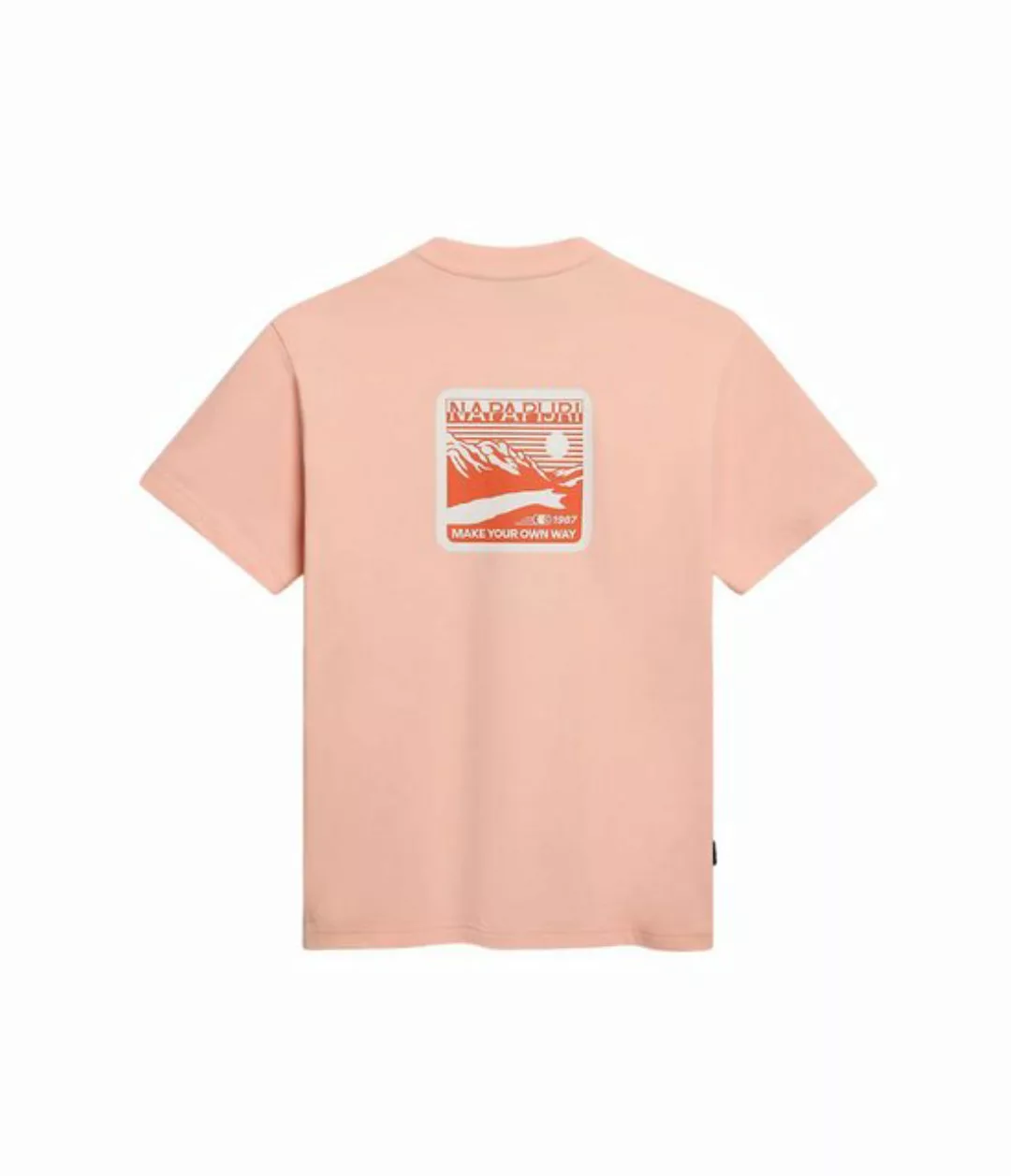 Napapijri T-Shirt Napapijri Unisex T-Shirt Gouin pink salmon S günstig online kaufen