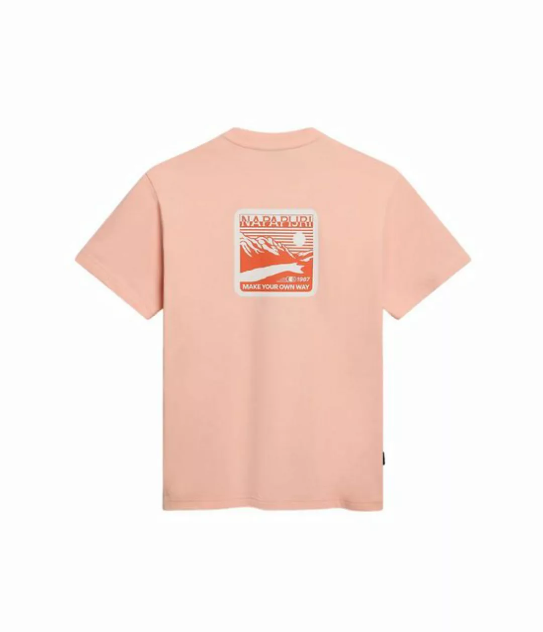 Napapijri T-Shirt Napapijri Unisex T-Shirt Gouin pink salmon L günstig online kaufen