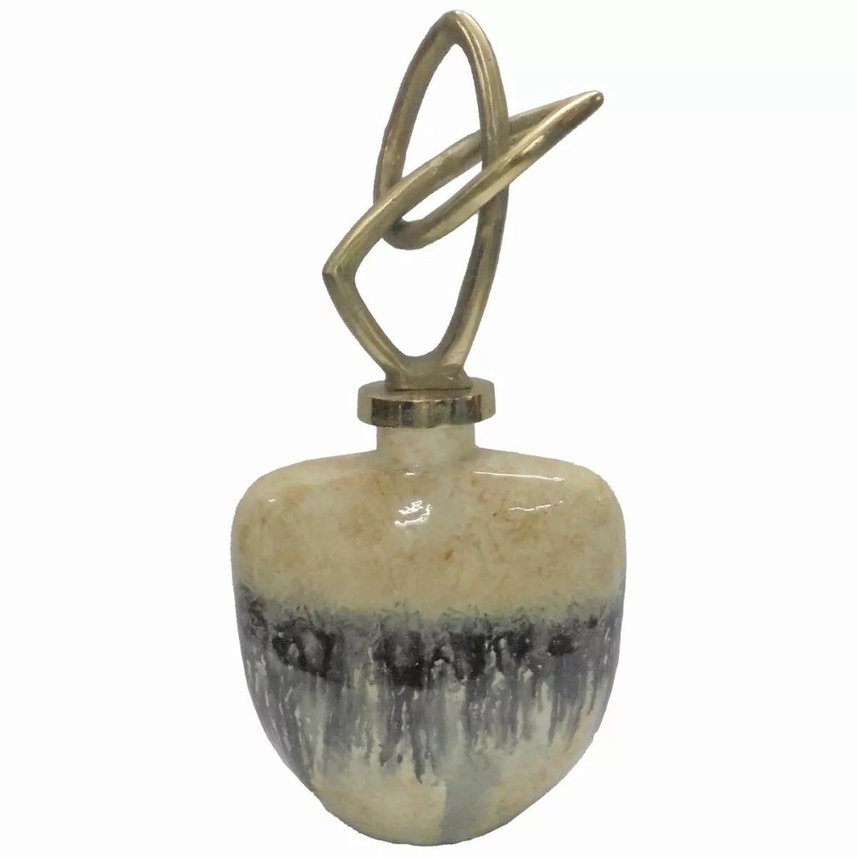 Vase Dkd Home Decor Kristall Aluminium Zweifarbig Moderne (23 X 13 X 41 Cm) günstig online kaufen