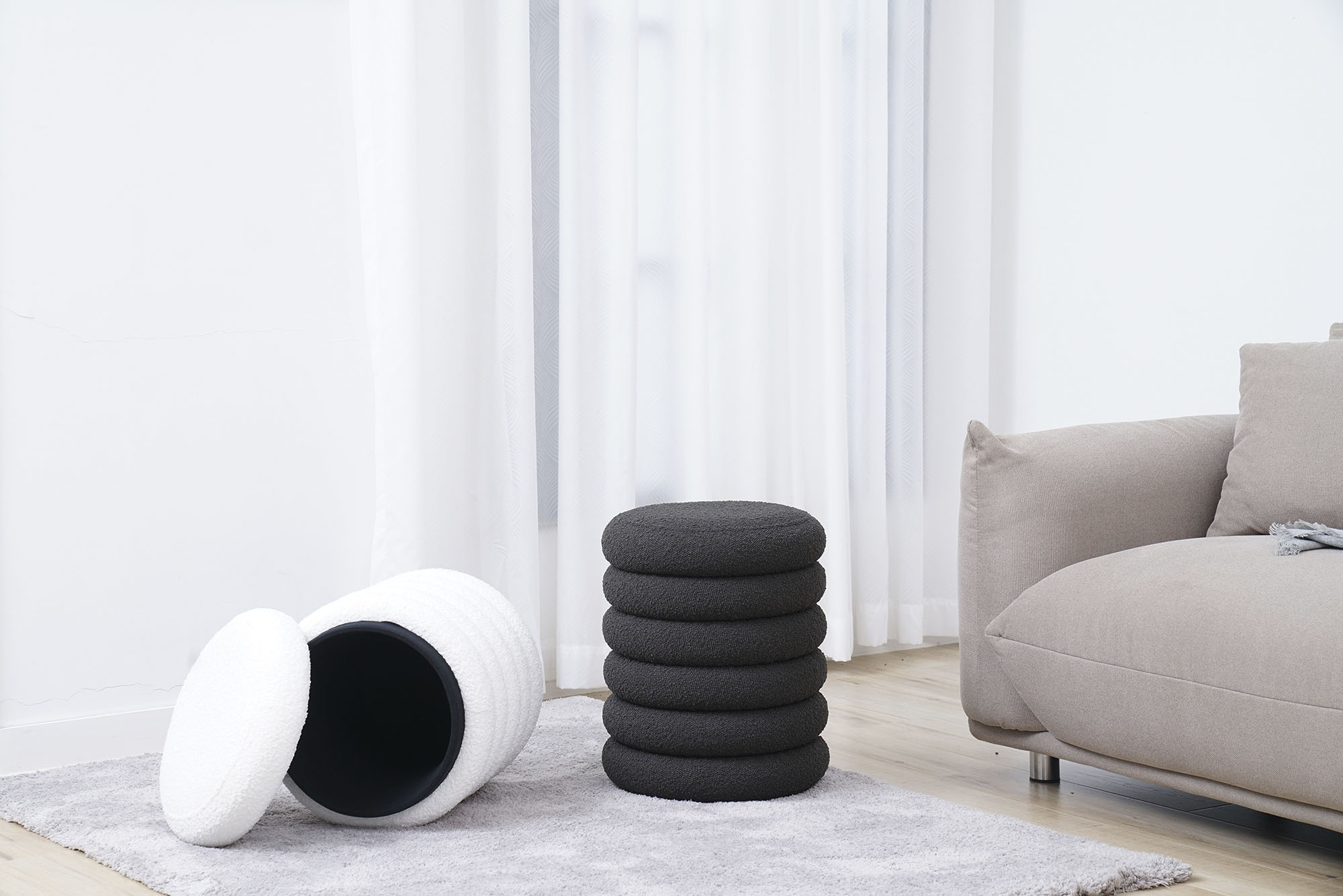 SalesFever Polsterhocker, Praktischer Stauraum in elegantem Design günstig online kaufen